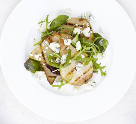 Griddled pear & blue cheese salad