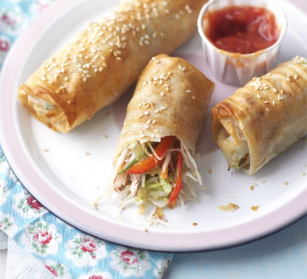 Wrap-your-own spring rolls