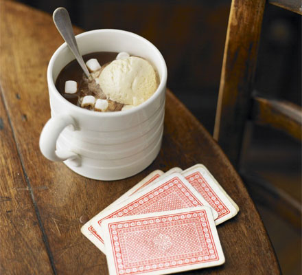 Hot chocolate milkshakes