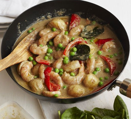 Thai prawn, potato & vegetable curry