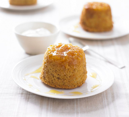 Healthier treacle sponge