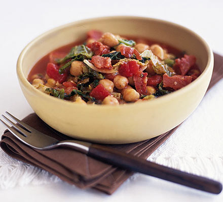 Speedy chorizo with chickpeas