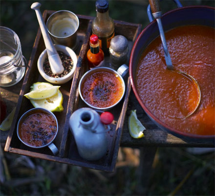 Hot Bloody Mary soup