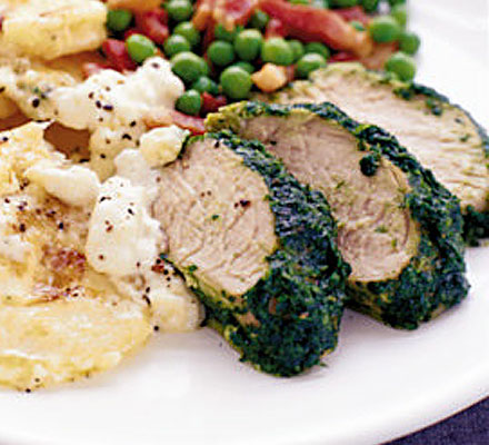 Pork fillet with mustard & herbs