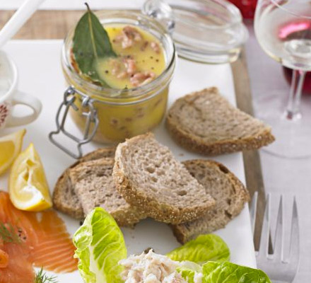 Sharing potted shrimp