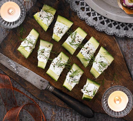 Feta & cucumber bites