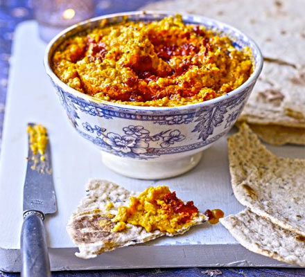 Butternut & harissa hummus