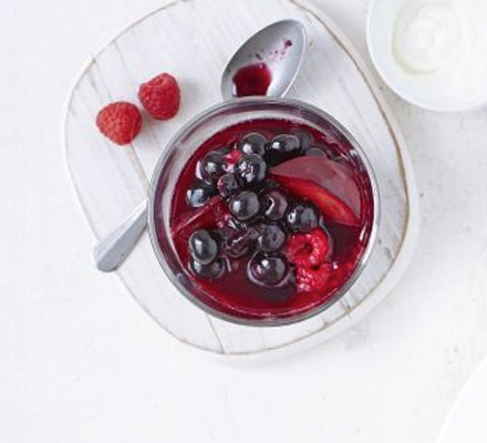 Summer fruit compote