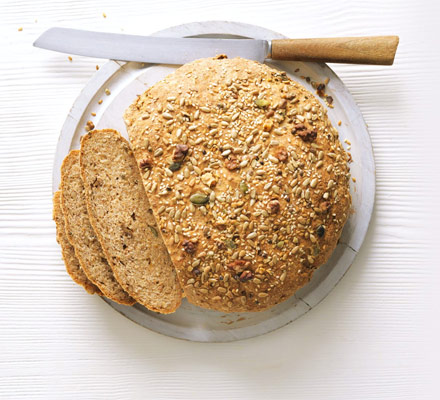 Malted walnut seed loaf