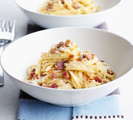 Two-step carbonara