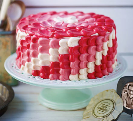 Edd Kimber’s Bakewell ombre cake