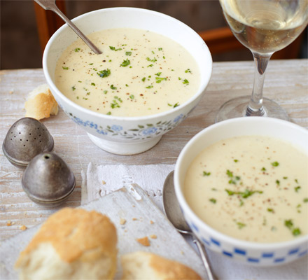 Peppered potato soup