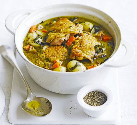 Spring chicken one-pot