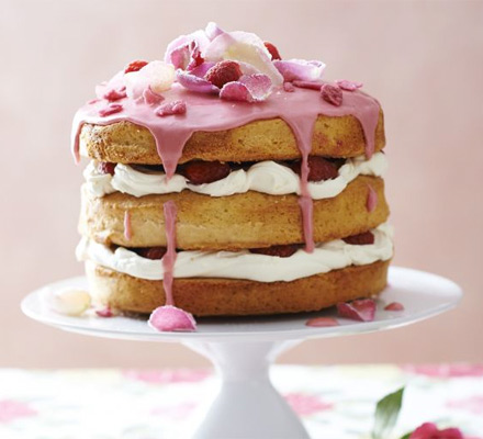 English rose cake