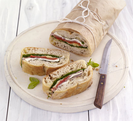 Pressed picnic sandwich
