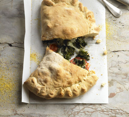 Calzone with greens