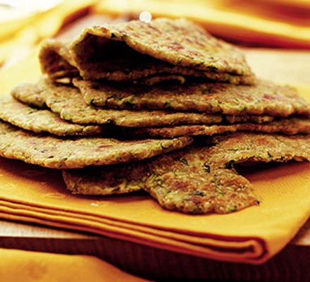 Indian bread with courgettes & coriander