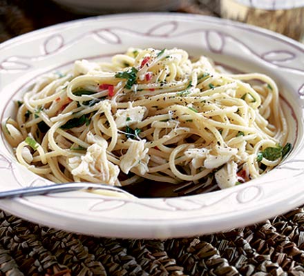 Crab & lemon spaghetti