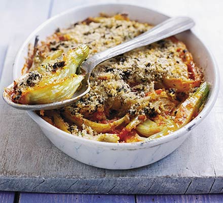 Fennel & tomato gratin