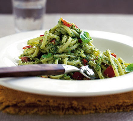 Sicilian-style pesto pasta