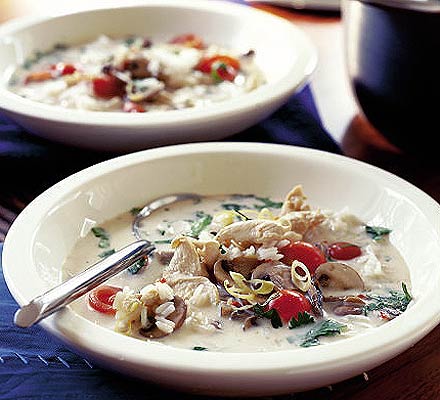 Hot & sour coconut soup