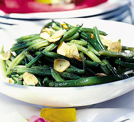 Minted green bean salad