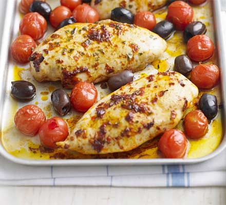 Chicken with harissa & tomatoes