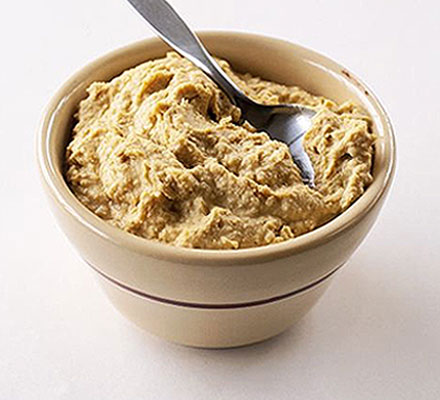 Homemade hummus