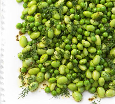 Pea & soya bean salad with fresh dill