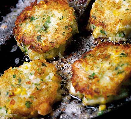 Mary’s prawn & corn rosti