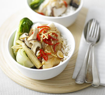 Oriental cod & vegetables