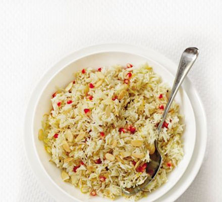 Zesty pomegranate rice