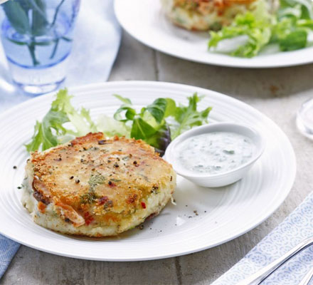 Indian-spiced fish cakes