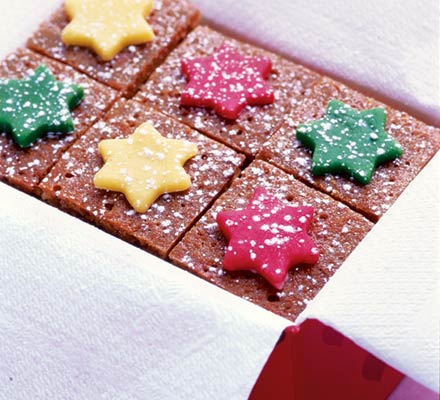 Starry toffee cake squares
