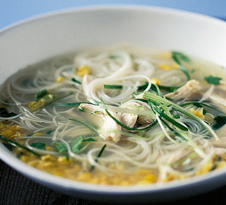 Asian-style chicken noodle soup