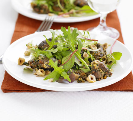 Warm salad of chicken livers, smoked paprika & Sherry