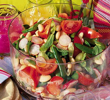 Spiced two-bean salad