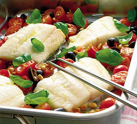 Roasted fish Italian style