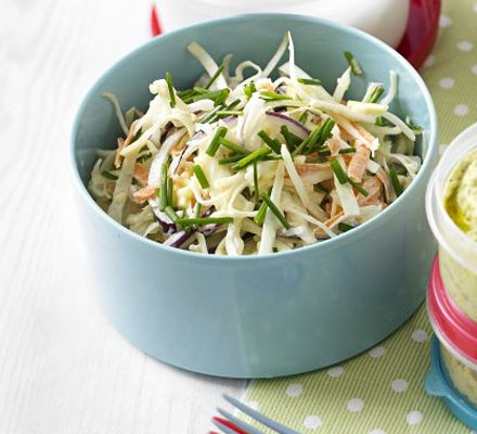 Cheese & chive coleslaw