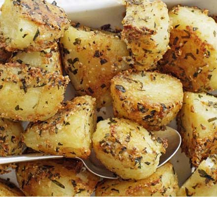 Parmesan-roasted potatoes