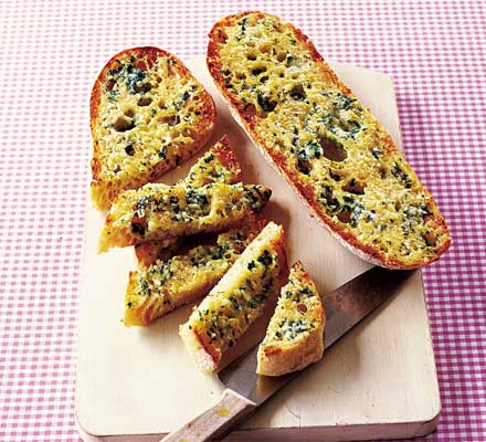 Garlic & basil ciabatta