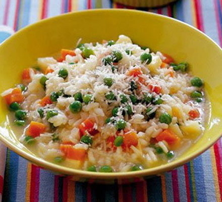 Creamy veggie risotto