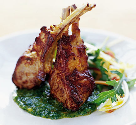 Lamb chops with Indian spices