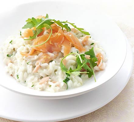 Smoked salmon & lemon risotto