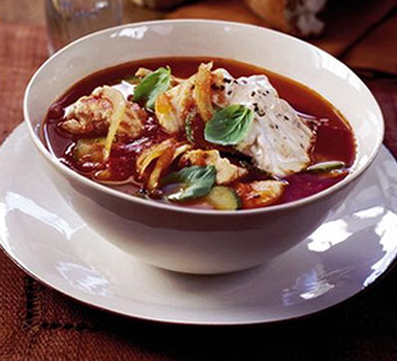 Chunky Mediterranean fish soup