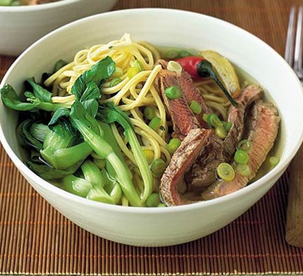 Chilli beef noodles