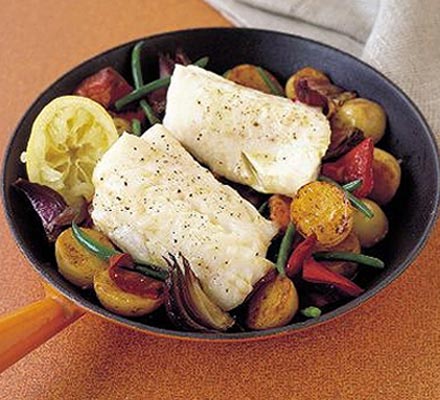 Sizzling cod