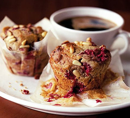 Raspberry Coffee Time muffin