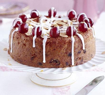 Cherry & almond cake