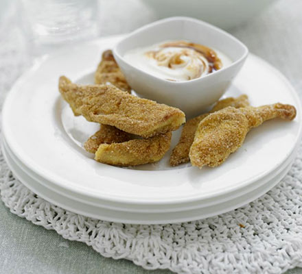 Crunchy chicken strips